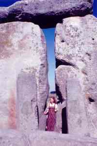 Claudia at Stonehenge, 1977